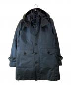 BLACK LABEL CRESTBRIDGEブラックレーベル クレストブリッジ）の古着「スタンドカラーコート」｜ネイビー