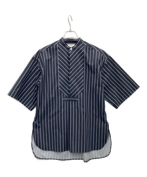 HYKE（ハイク）HYKE (ハイク) stripe shirt ブラック サイズ:SIZE1の古着・服飾アイテム