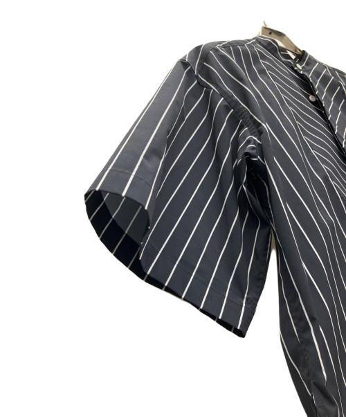 HYKE（ハイク）HYKE (ハイク) stripe shirt ブラック サイズ:SIZE1の古着・服飾アイテム