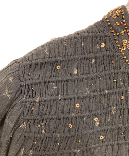 ALL SAINTS（オールセインツ）ALL SAINTS (オールセインツ) ビジューブラウス ブラック サイズ:SIZE 34の古着・服飾アイテム