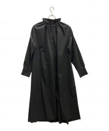 HAVERSACK（ハバーサック）の古着「タイプライターギャザーワンピース」｜ブラック