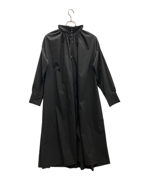 HAVERSACK（ハバーサック）HAVERSACK (ハバーサック) タイプライターギャザーワンピース ブラック サイズ:1の古着・服飾アイテム