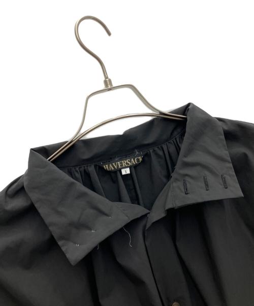 HAVERSACK（ハバーサック）HAVERSACK (ハバーサック) タイプライターギャザーワンピース ブラック サイズ:1の古着・服飾アイテム