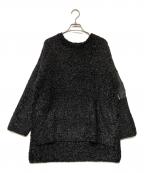 theodoricテオドリック）の古着「Lame Yarn Leather Pocket PO」｜ブラック