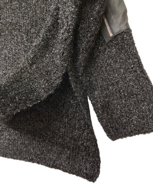 theodoric（テオドリック）theodoric (テオドリック) Lame Yarn Leather Pocket PO ブラック サイズ:Freeの古着・服飾アイテム