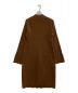 DES PRES (デ プレ) ウーステッドウールリブ フレアワンピース ブラウン サイズ:36：4000円
