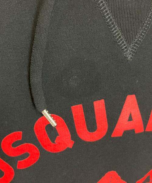 DSQUARED2（ディースクエアード）DSQUARED2 (ディースクエアード) CUZCOパーカー ブラック×レッド サイズ:XLの古着・服飾アイテム