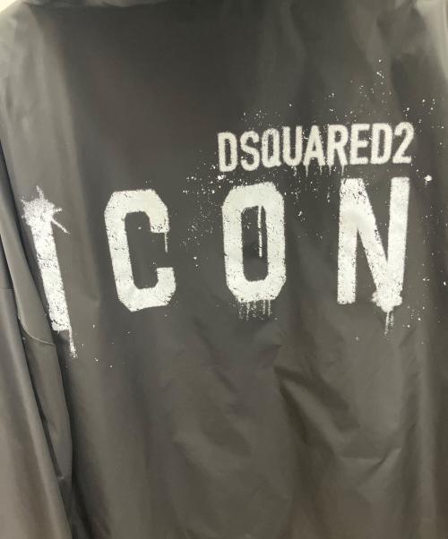 DSQUARED2（ディースクエアード）DSQUARED2 (ディースクエアード) ICON SPRAY マウンテンパーカー ブラック サイズ:Lの古着・服飾アイテム