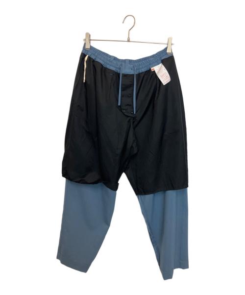 MARNI（マルニ）MARNI (マルニ) ウールトロピカルシャーリング1Pテーパードパンツ ブルー サイズ:48の古着・服飾アイテム