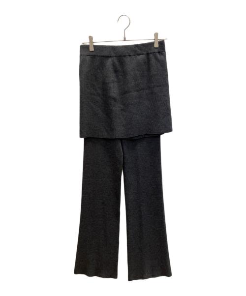 EVERYDAY I LIKE.（エヴリデイ アイ ライク）EVERYDAY I LIKE. (エヴリデイ アイ ライク) Rib SkirtPants グレー サイズ:36の古着・服飾アイテム