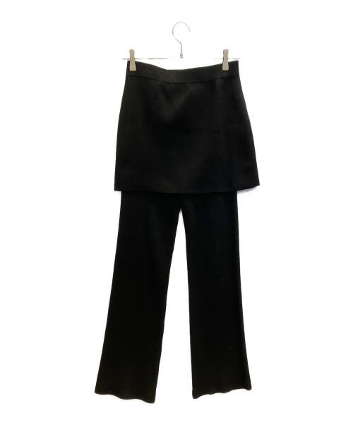 EVERYDAY I LIKE.（エヴリデイ アイ ライク）EVERYDAY I LIKE. (エヴリデイ アイ ライク) Rib SkirtPants ブラック サイズ:36の古着・服飾アイテム