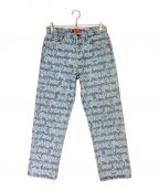 SUPREMEシュプリーム）の古着「Fat Tip Jacquard Regular Jean」｜ブルー