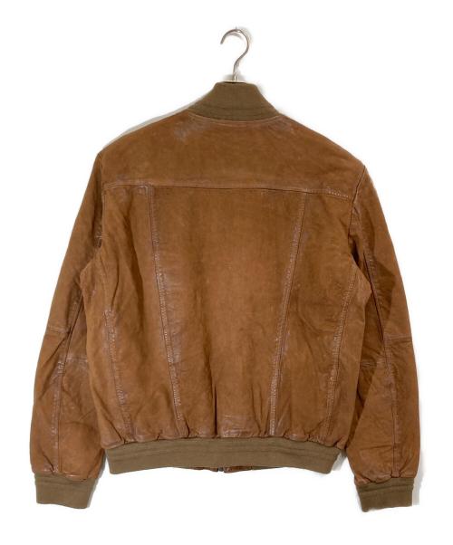 SCOTCH & SODA（スコッチアンドソーダ）SCOTCH & SODA (スコッチアンドソーダ) レザージャケット ブラウン サイズ:XXLの古着・服飾アイテム