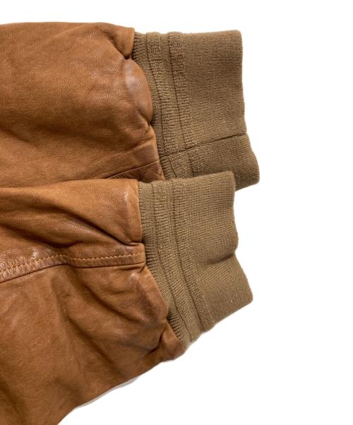 SCOTCH & SODA（スコッチアンドソーダ）SCOTCH & SODA (スコッチアンドソーダ) レザージャケット ブラウン サイズ:XXLの古着・服飾アイテム