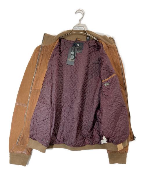 SCOTCH & SODA（スコッチアンドソーダ）SCOTCH & SODA (スコッチアンドソーダ) レザージャケット ブラウン サイズ:XXLの古着・服飾アイテム
