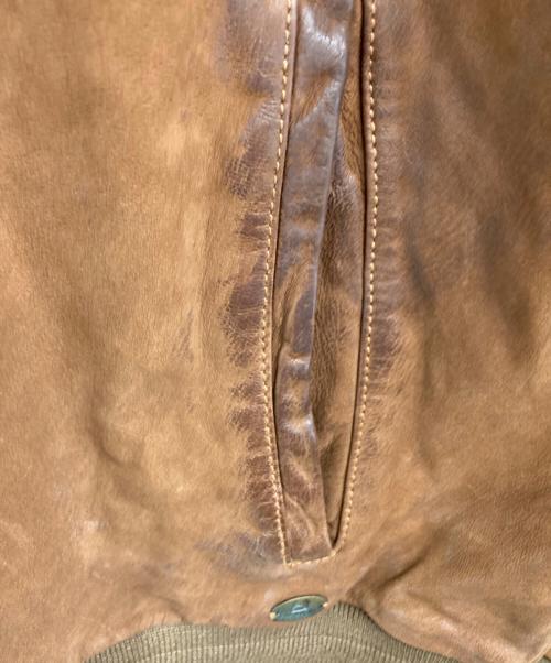 SCOTCH & SODA（スコッチアンドソーダ）SCOTCH & SODA (スコッチアンドソーダ) レザージャケット ブラウン サイズ:XXLの古着・服飾アイテム