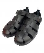 HERMESエルメス）の古着「インセット グルカサンダル」｜ブラック