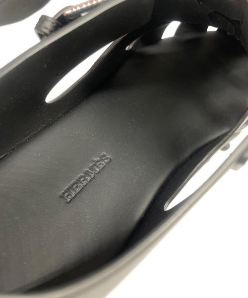 HERMES（エルメス）HERMES (エルメス) インセット グルカサンダル ブラック サイズ:42の古着・服飾アイテム