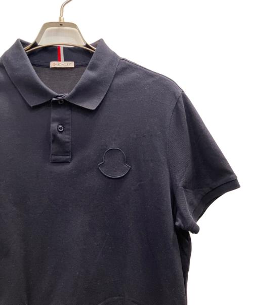 MONCLER（モンクレール）MONCLER (モンクレール) ポロシャツ ネイビー サイズ:Мの古着・服飾アイテム