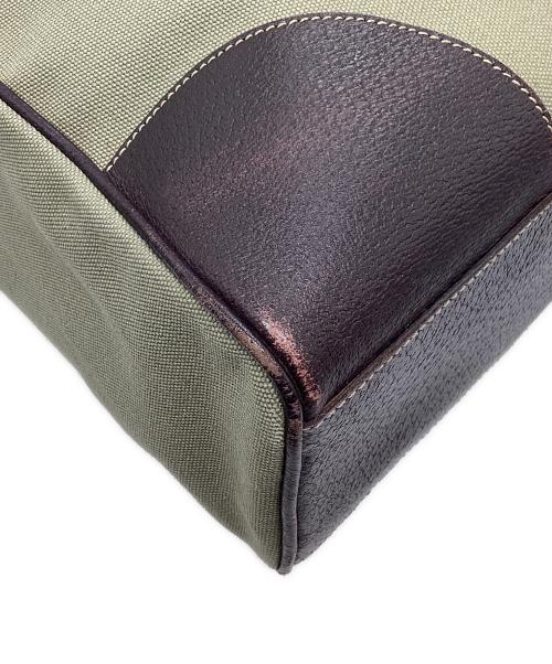 PRADA（プラダ）PRADA (プラダ) キャンバストートバッグ カーキの古着・服飾アイテム