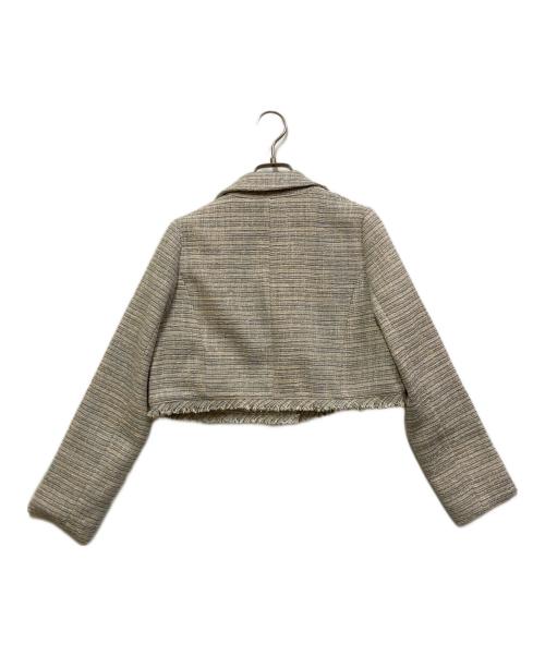 Swingle（スウィングル）Swingle (スウィングル) ツイードジャケット&ワンピースセットアップ サックス サイズ:SIZE Mの古着・服飾アイテム