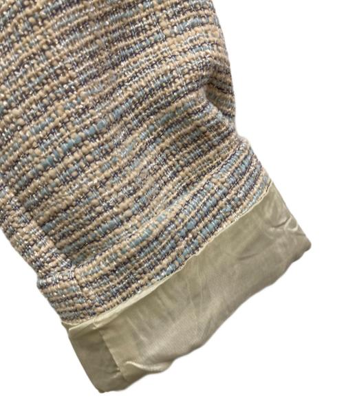 Swingle（スウィングル）Swingle (スウィングル) ツイードジャケット&ワンピースセットアップ サックス サイズ:SIZE Mの古着・服飾アイテム