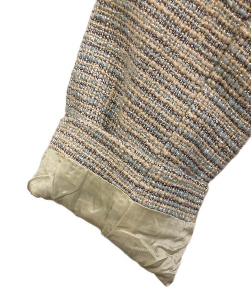 Swingle（スウィングル）Swingle (スウィングル) ツイードジャケット&ワンピースセットアップ サックス サイズ:SIZE Mの古着・服飾アイテム