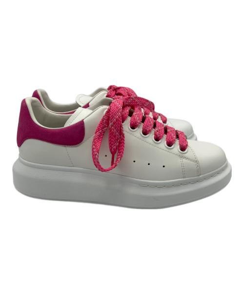 ALEXANDER McQUEEN（アレキサンダーマックイーン）ALEXANDER McQUEEN (アレキサンダーマックイーン) オーバーサイズドスニーカー ホワイト×ピンク サイズ:37 1/2の古着・服飾アイテム