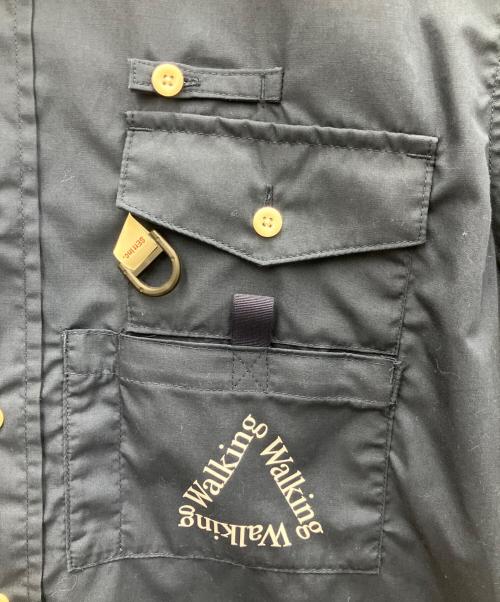 MOUNTAIN RESEARCH（マウンテンリサーチ）MOUNTAIN RESEARCH (マウンテンリサーチ) Fishermans Shirt S/S ネイビー サイズ:Lの古着・服飾アイテム