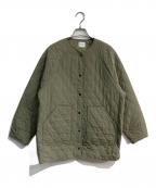 URBAN RESEARCH DOORSアーバンリサーチドアーズ）の古着「カポックキルトミドルジャケット」｜カーキ
