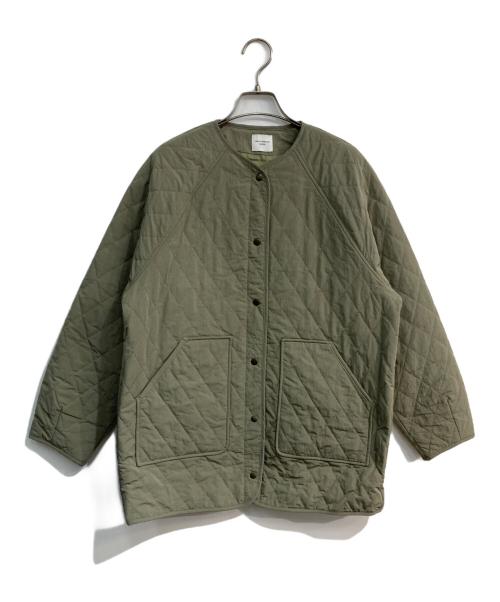 URBAN RESEARCH DOORS（アーバンリサーチドアーズ）URBAN RESEARCH DOORS (アーバンリサーチドアーズ) カポックキルトミドルジャケット カーキ サイズ:Mの古着・服飾アイテム