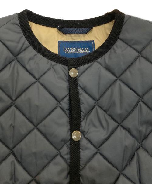LAVENHAM（ラベンハム）LAVENHAM (ラベンハム) CONTRAST CORNARD COAT グレー サイズ:8の古着・服飾アイテム