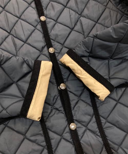 LAVENHAM（ラベンハム）LAVENHAM (ラベンハム) CONTRAST CORNARD COAT グレー サイズ:8の古着・服飾アイテム