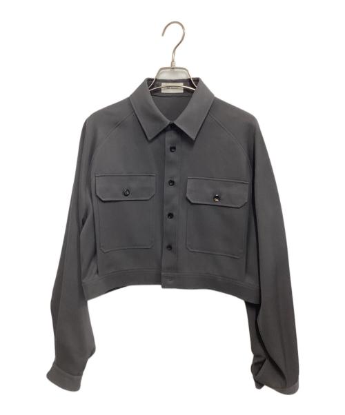 THE RERACS（ザ リラクス）THE RERACS (ザ リラクス) CPO スーパーショートブラウス グレー サイズ:36の古着・服飾アイテム