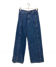 OHOTORO（オオトロ）の古着「curve wide jeans」｜インディゴ