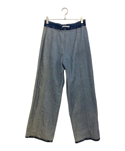 OHOTORO（オオトロ）OHOTORO (オオトロ) curve wide jeans インディゴ サイズ:Mの古着・服飾アイテム