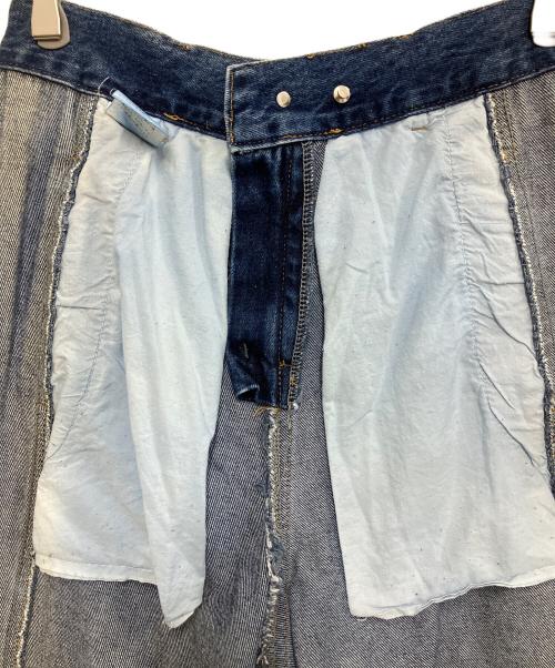 OHOTORO（オオトロ）OHOTORO (オオトロ) curve wide jeans インディゴ サイズ:Mの古着・服飾アイテム