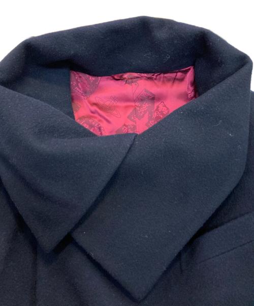 Vivienne Westwood man（ヴィヴィアン ウェストウッド マン）Vivienne Westwood man (ヴィヴィアン ウェストウッド マン) 変形ウールコート ネイビー サイズ:48の古着・服飾アイテム