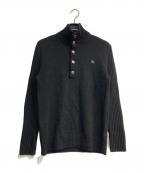 BURBERRY BLACK LABELバーバリーブラックレーベル）の古着「ハイネックニット　BMT43-310-09」｜ブラック