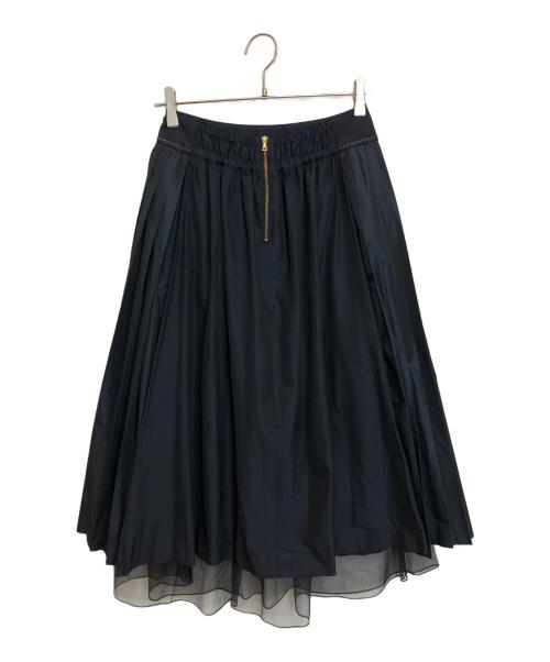 Jane Marple（ジェーンマープル）Jane Marple (ジェーンマープル) Violin embroideryゴアードスカート ネイビー サイズ:Mの古着・服飾アイテム