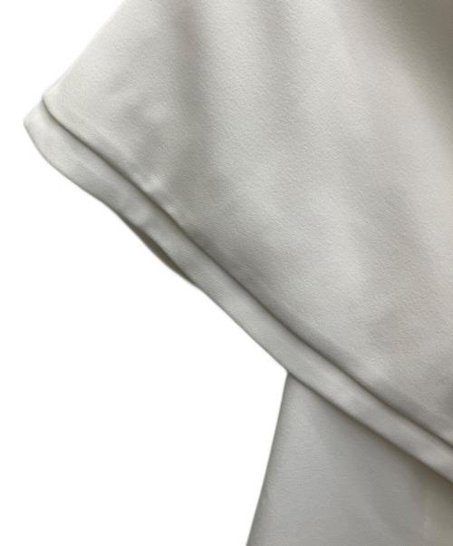 JUSGLITTY（ジャスグリッティー）JUSGLITTY (ジャスグリッティー) ケープ風ブラウス ホワイト サイズ:SIZE 2の古着・服飾アイテム