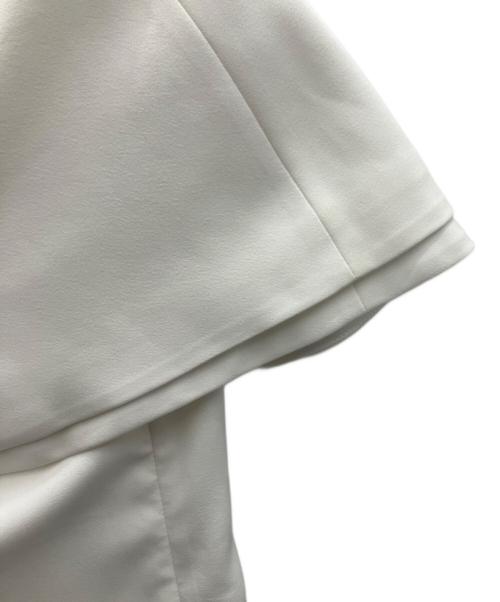 JUSGLITTY（ジャスグリッティー）JUSGLITTY (ジャスグリッティー) ケープ風ブラウス ホワイト サイズ:SIZE 2の古着・服飾アイテム