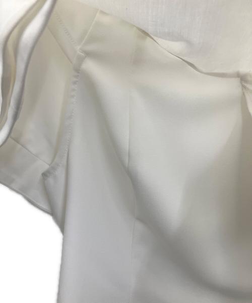 JUSGLITTY（ジャスグリッティー）JUSGLITTY (ジャスグリッティー) ケープ風ブラウス ホワイト サイズ:SIZE 2の古着・服飾アイテム