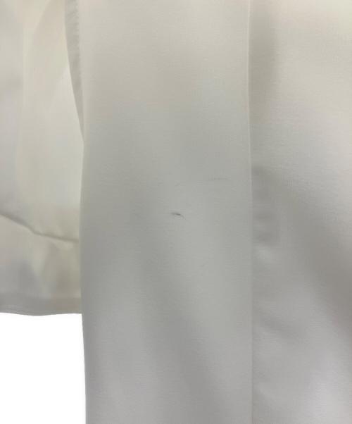 JUSGLITTY（ジャスグリッティー）JUSGLITTY (ジャスグリッティー) ケープ風ブラウス ホワイト サイズ:SIZE 2の古着・服飾アイテム