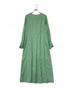 STEVEN ALANスティーブンアラン）の古着「FLOWER PRINT DRESS」｜グリーン