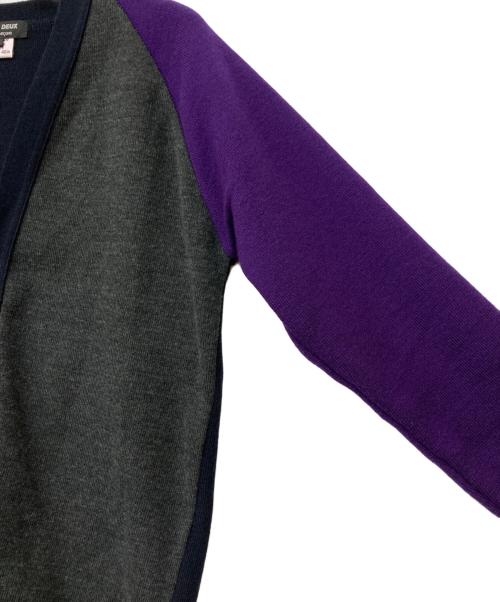 COMME des GARCONS HOMME DEUX（コムデギャルソン オム ドゥ）COMME des GARCONS HOMME DEUX (コムデギャルソン オム ドゥ) Charles Kirk (チャールズ カーク) アクリルカーディガン ネイビー サイズ:Lの古着・服飾アイテム