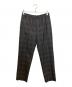 GUCCI（グッチ）の古着「Symbols Check Wool Pants」｜グレー×レッド