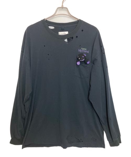 doublet（ダブレット）doublet (ダブレット) T-SHIRT WITH MY FRIEND ブラック サイズ:Lの古着・服飾アイテム