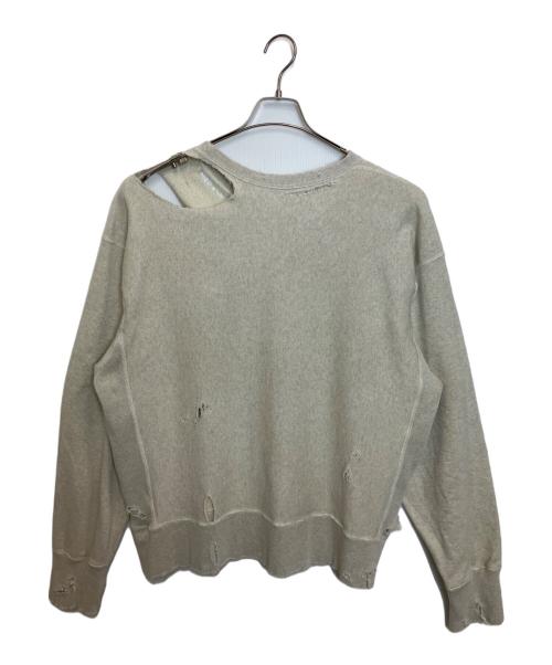 ANCELLM（アンセルム）ANCELLM (アンセルム) CRASH SWEAT SHIRT ライトグレー サイズ:2の古着・服飾アイテム