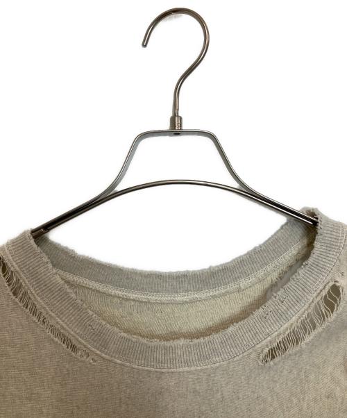 ANCELLM（アンセルム）ANCELLM (アンセルム) CRASH SWEAT SHIRT ライトグレー サイズ:2の古着・服飾アイテム